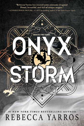 Onyx Storm romantasy book cover